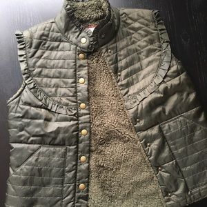 Free People olive vest